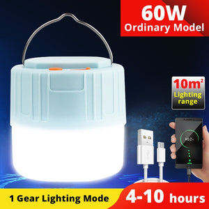 Dropship Solar Camp Lamp; Led Rechargeable Light Usb Camping