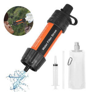 Water Filtration Survival Drinking Purifier For Emergency Hiking Camping
